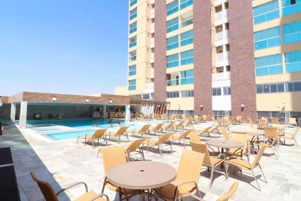 Piazza Diroma - Com Acesso Acqua Park Cn-Go Aparthotel Caldas Novas Ngoại thất bức ảnh